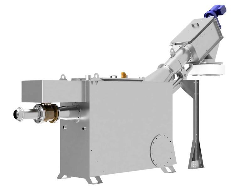 Šnekové česle s integrovaným lisem shrabků NSI-D
