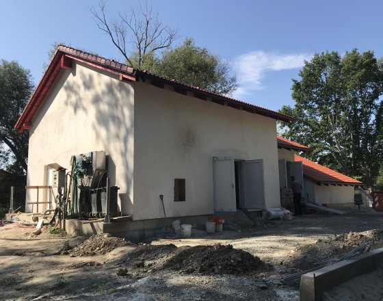 Přístavba budovy kalového hospodářství
