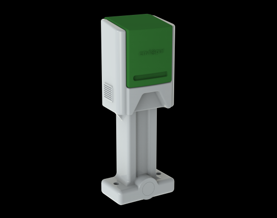 Šachta na dmychadlo a řídicí jednotku