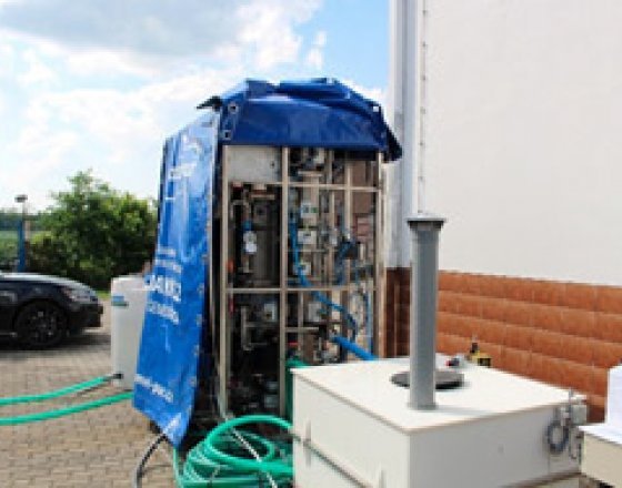 Water treatment Hrobice 2018 – treatment of a mixture of surface and groundwater, removal of Fe and Mn from raw water, removal of organic substances and biosestone from surface water.