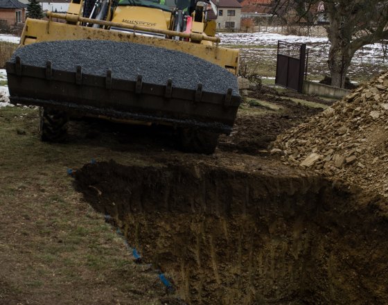 Příprava podkladního lože