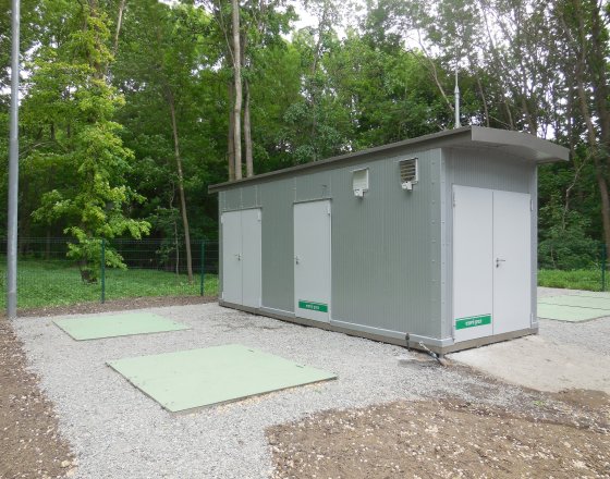 Pohled na membránovou čistírnu