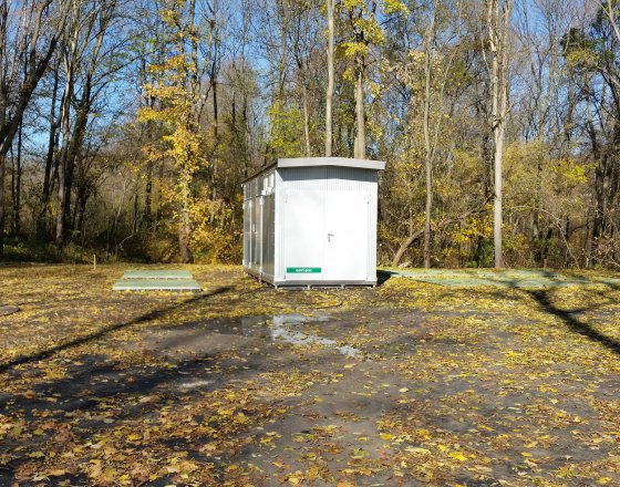 Pohled na membránovou čistírnu